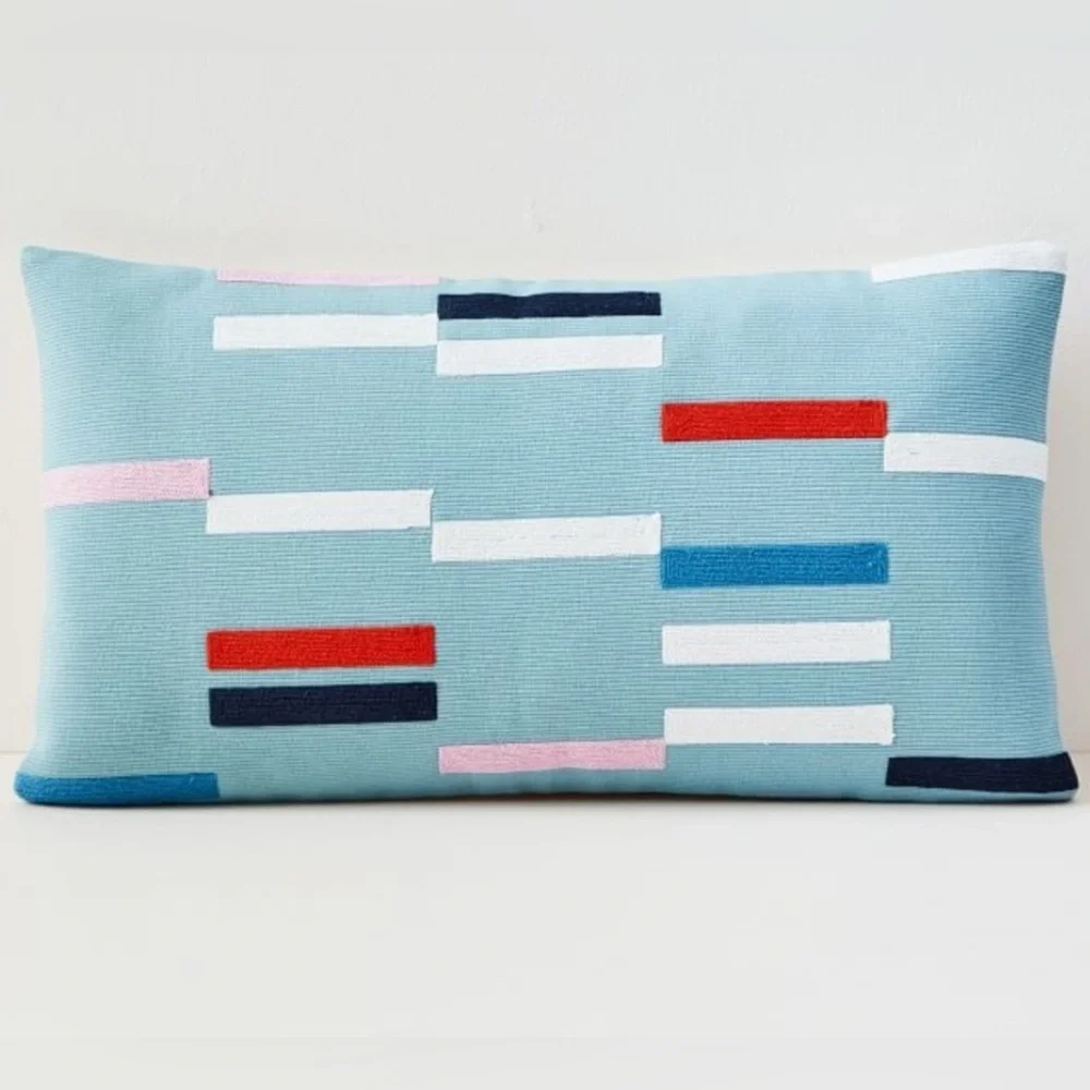 West Elm Striped Pillow Cover